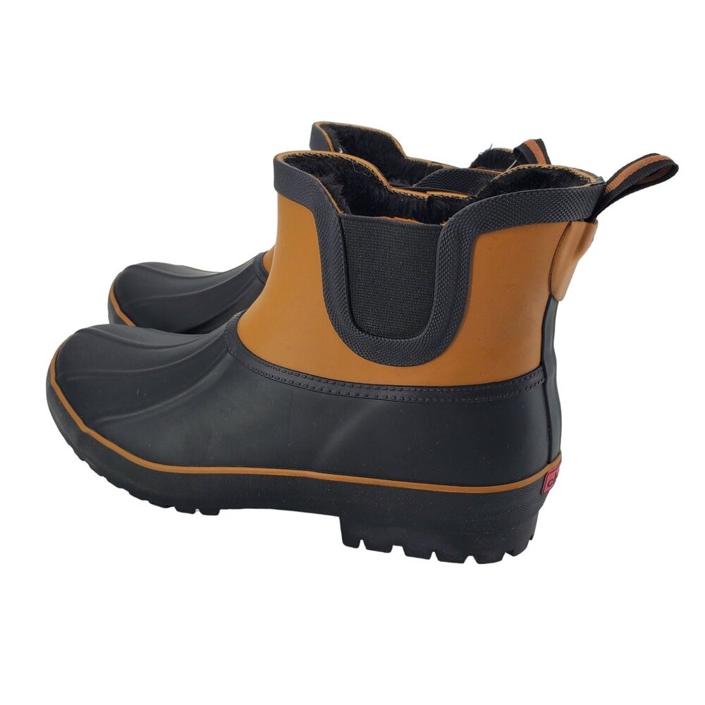 Chooka 8 Rain Boots Chelsea Duck Waterproof Outdoor Faux Fur Rubber Ankle Shoes - Picture 15 of 16